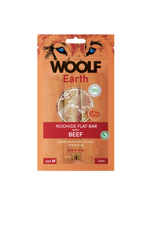 1061 Earth NOOHIDE M Flat Bar with Beef